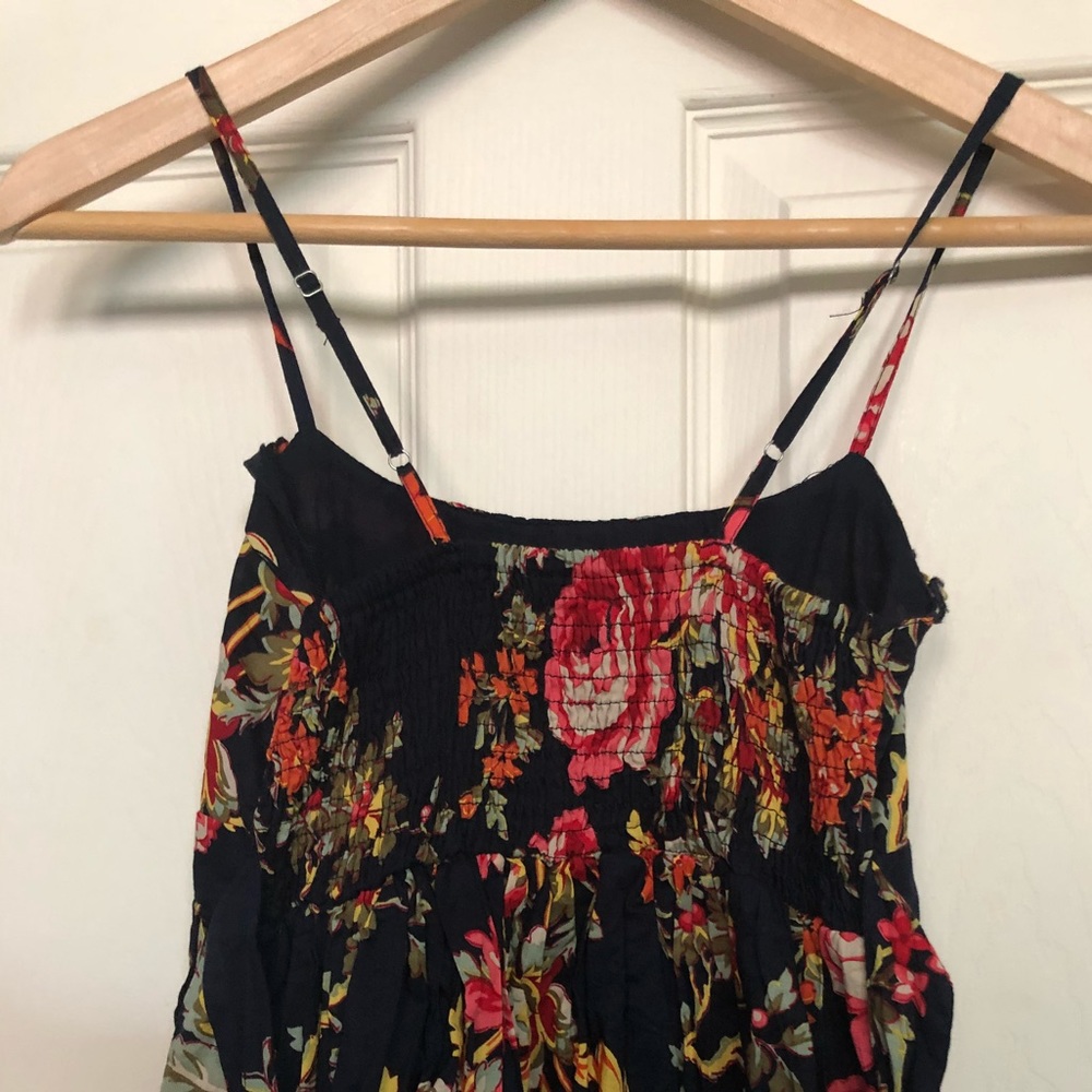 Xhilaration Xs Floral Sundress Ruffles straps lbd